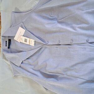 NWT Jone New York blue sleeveless blouse, size 2X